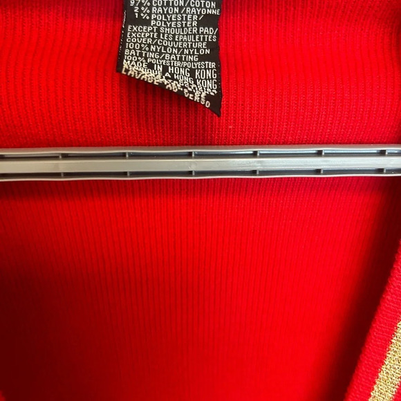 I.B Diffusion vintage cardigan M patchwork is crazy! Oversized and shoulder pads - Picture 13 of 13